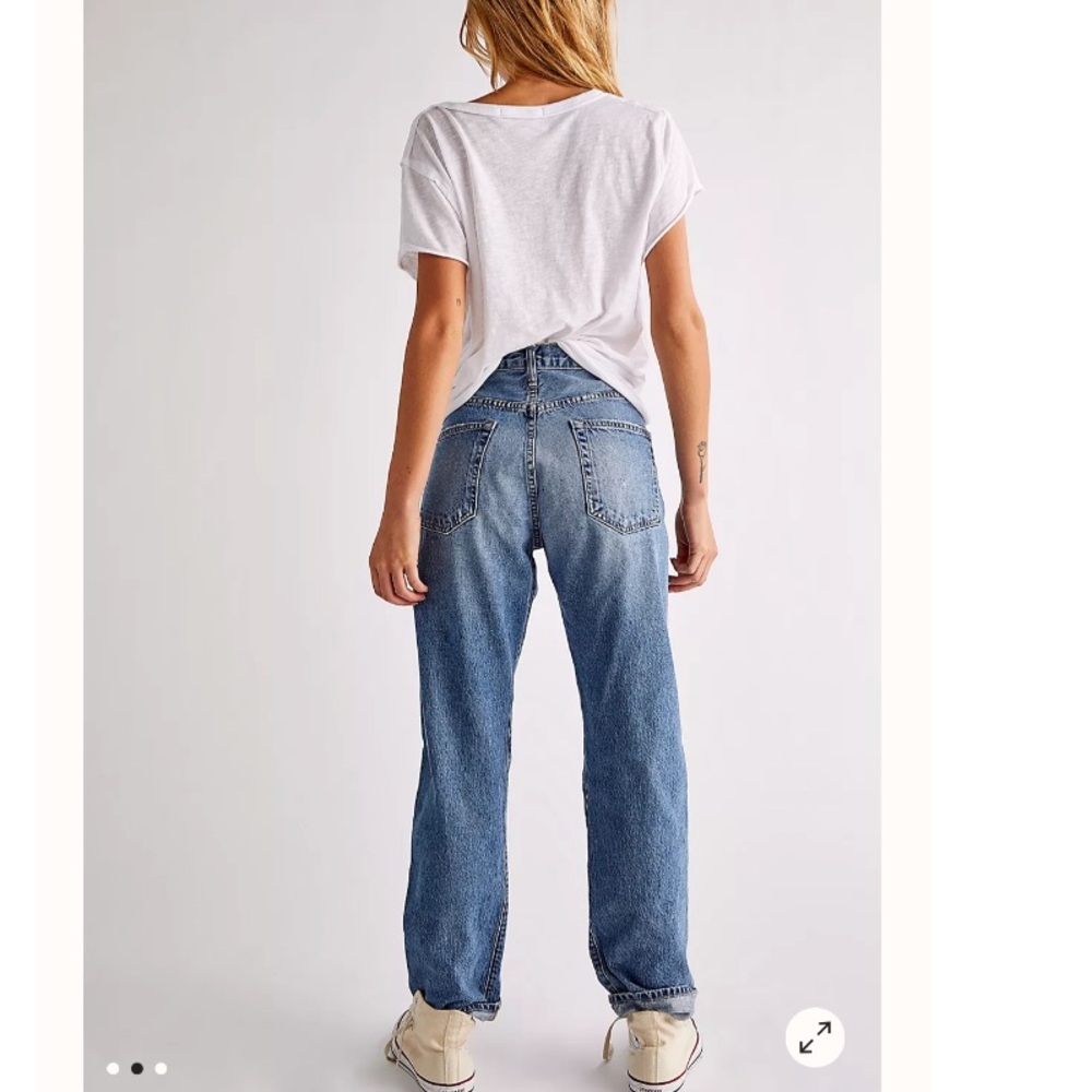 Free People EDWIN Tash Straight Jeans - Picture 2 of 7